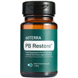 PB Restore™ and GX Assist™ od doTERRA na bielom pozadí