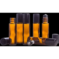 Amber Roller Bottles