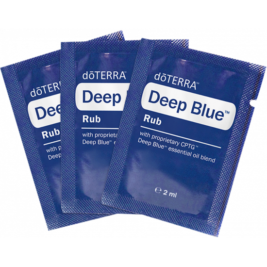 Deep Blue™ Rub Samples od doTERRA – vzorky éterických olejov Vzorky produktu Deep Blue™ Rub Samples od doTERRA na vyskúšanie vôní