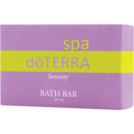 Serenity Bath Bar od doTERRA na bielom pozadí