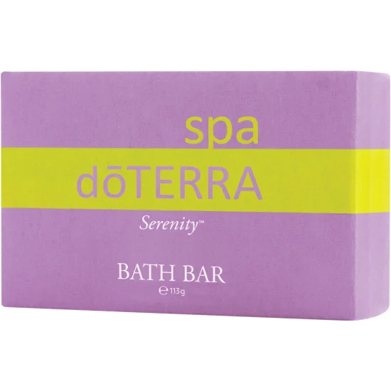 Serenity Bath Bar od doTERRA na bielom pozadí