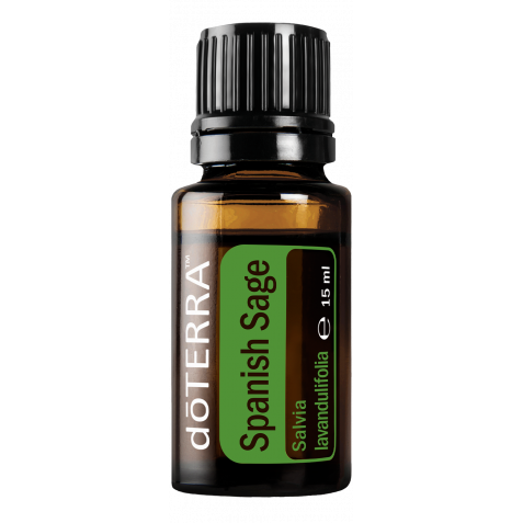 Spanish Sage od doTERRA na bielom pozadí