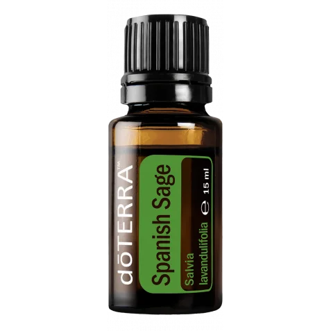 Spanish Sage – doTERRA esenciálny olej Spanish Sage od doTERRA na bielom pozadí