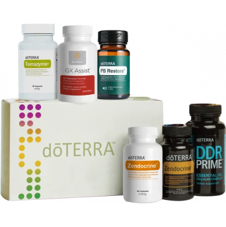 Cleanse & Restore Vegan Enrolment - sada doTERRA Fotografia produktu Cleanse & Restore Vegan Enrolment od doTERRA, sada