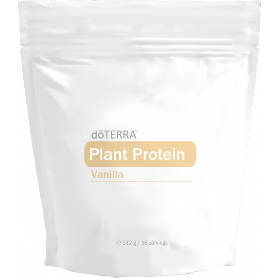 Plant Protein - Vanilla od doTERRA na bielom pozadí